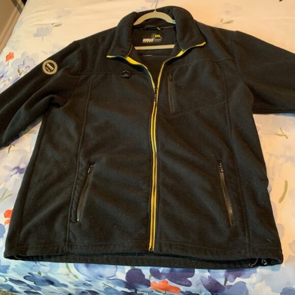 Dimex Black/Yellow Men's Fleece Jacket Size 2X - Picture 6 of 8